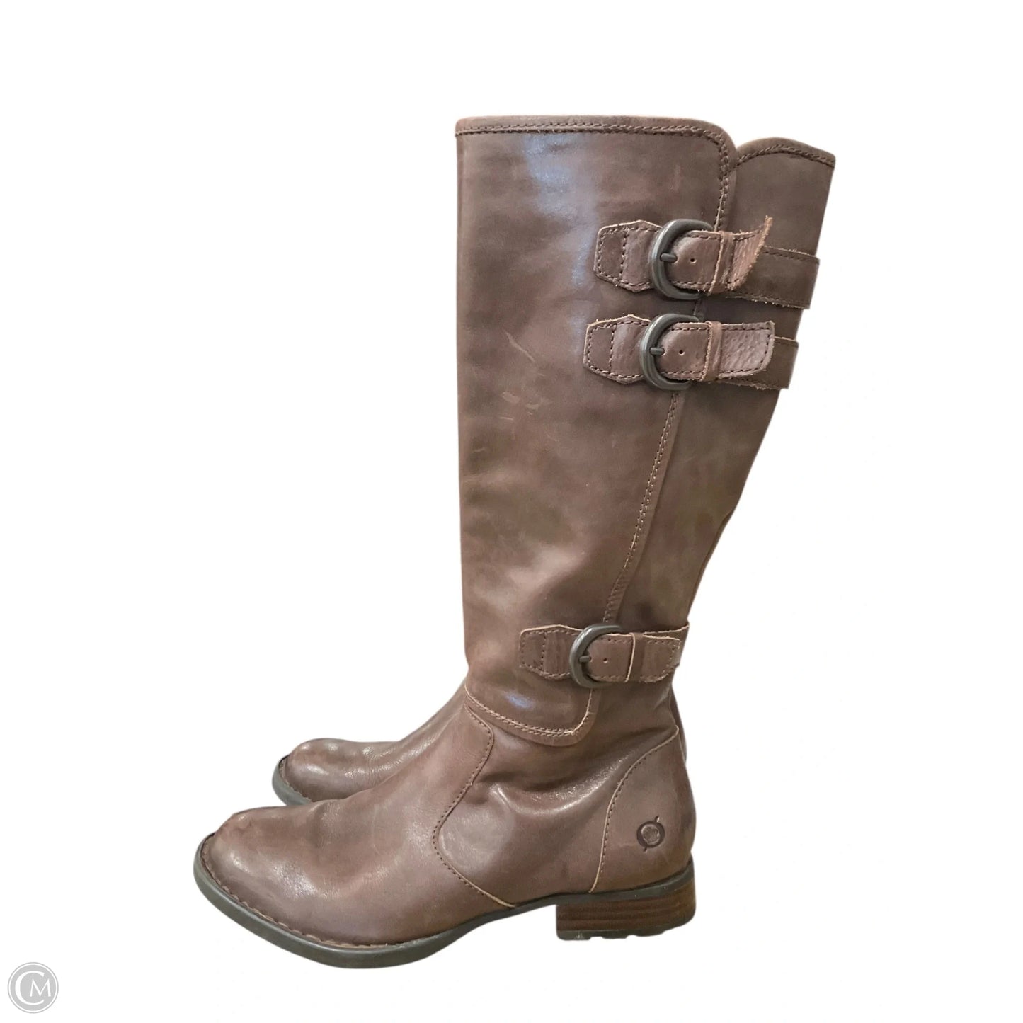 Boots Leather By Born In Brown, Size: 6