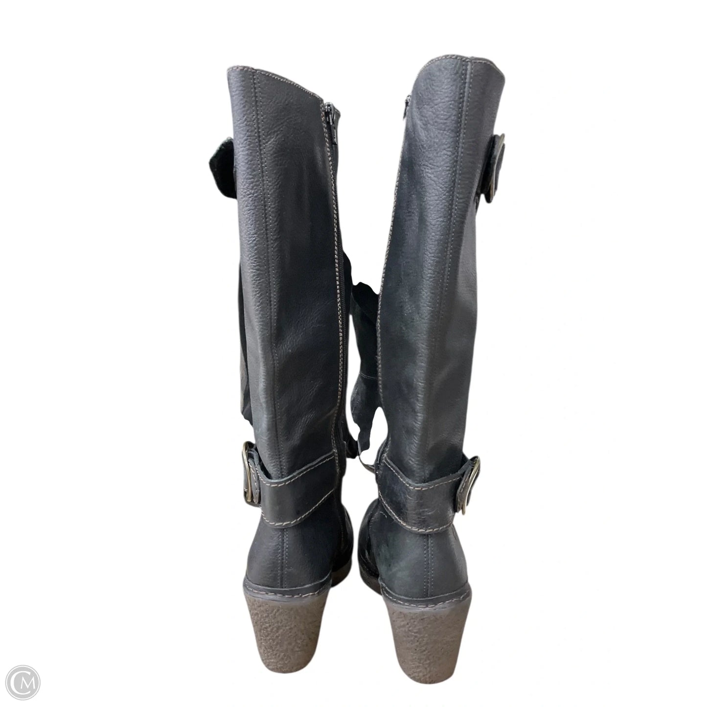 Boots Mid-calf Heels By Fly London In Black, Size: 6.5