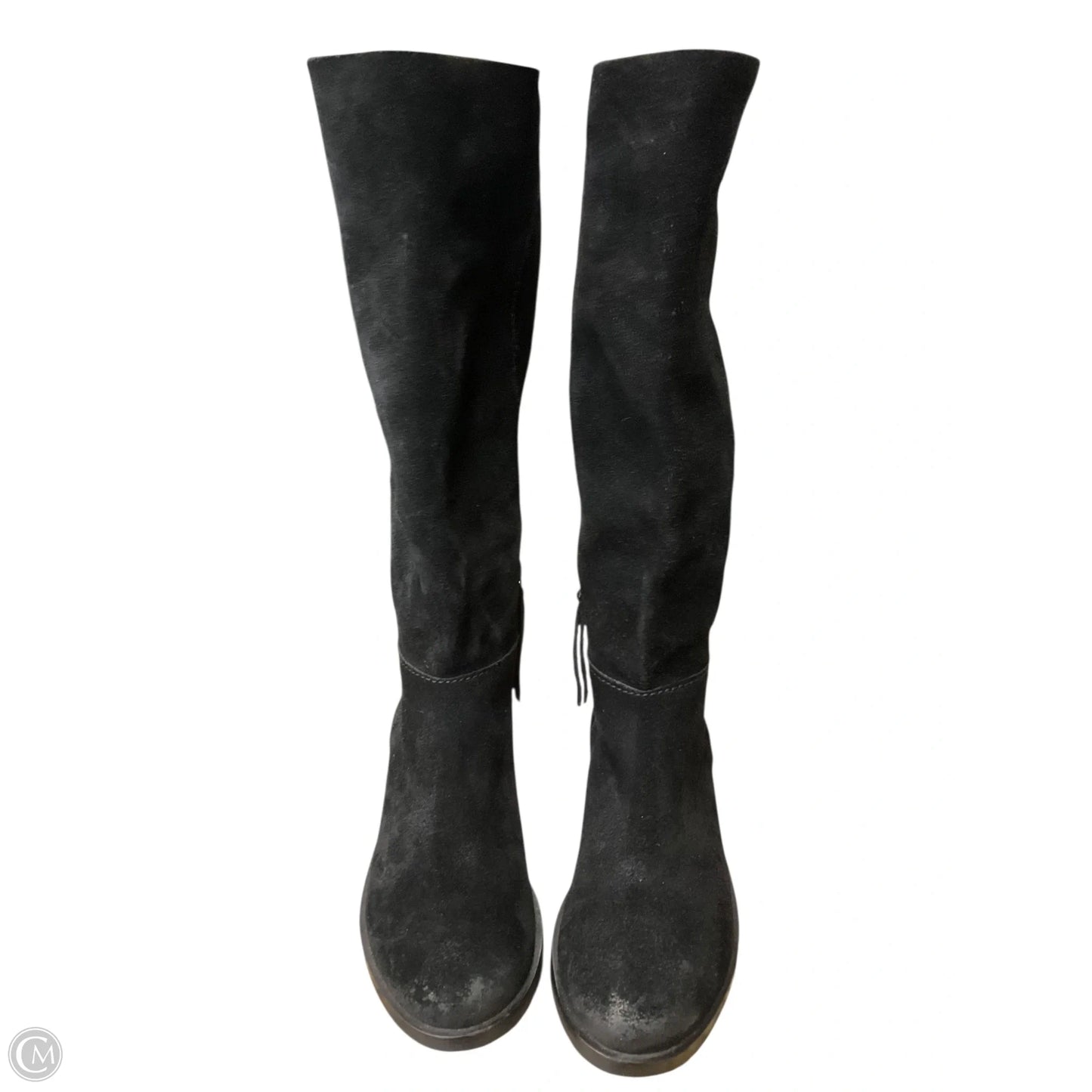 Boots Mid-calf Heels By Naughty Monkey In Black, Size: 6