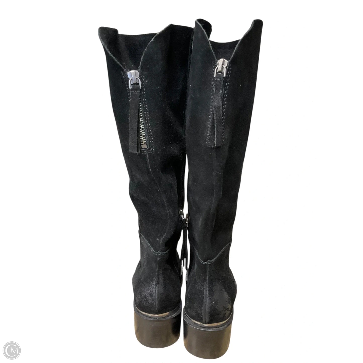 Boots Mid-calf Heels By Naughty Monkey In Black, Size: 6