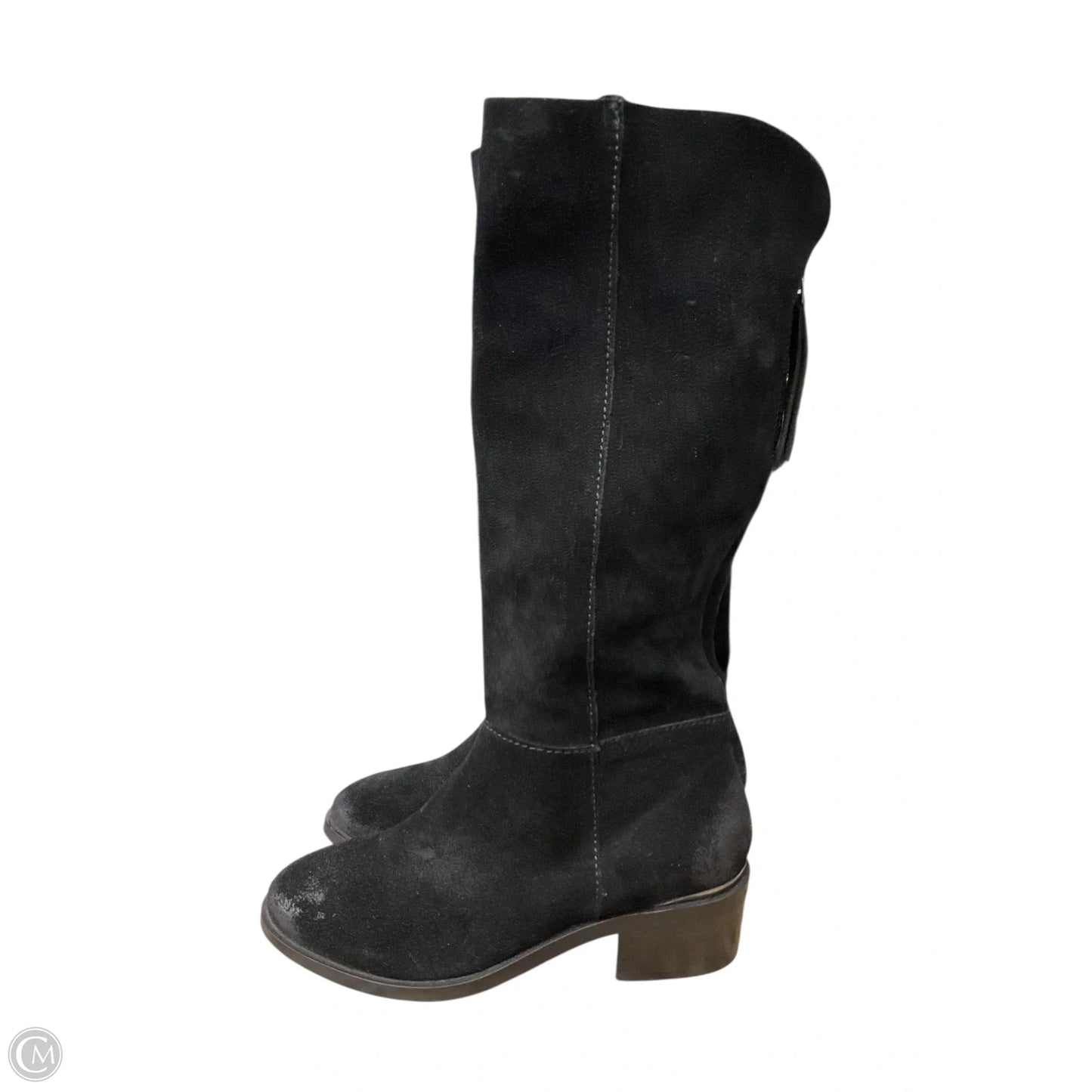 Boots Mid-calf Heels By Naughty Monkey In Black, Size: 6