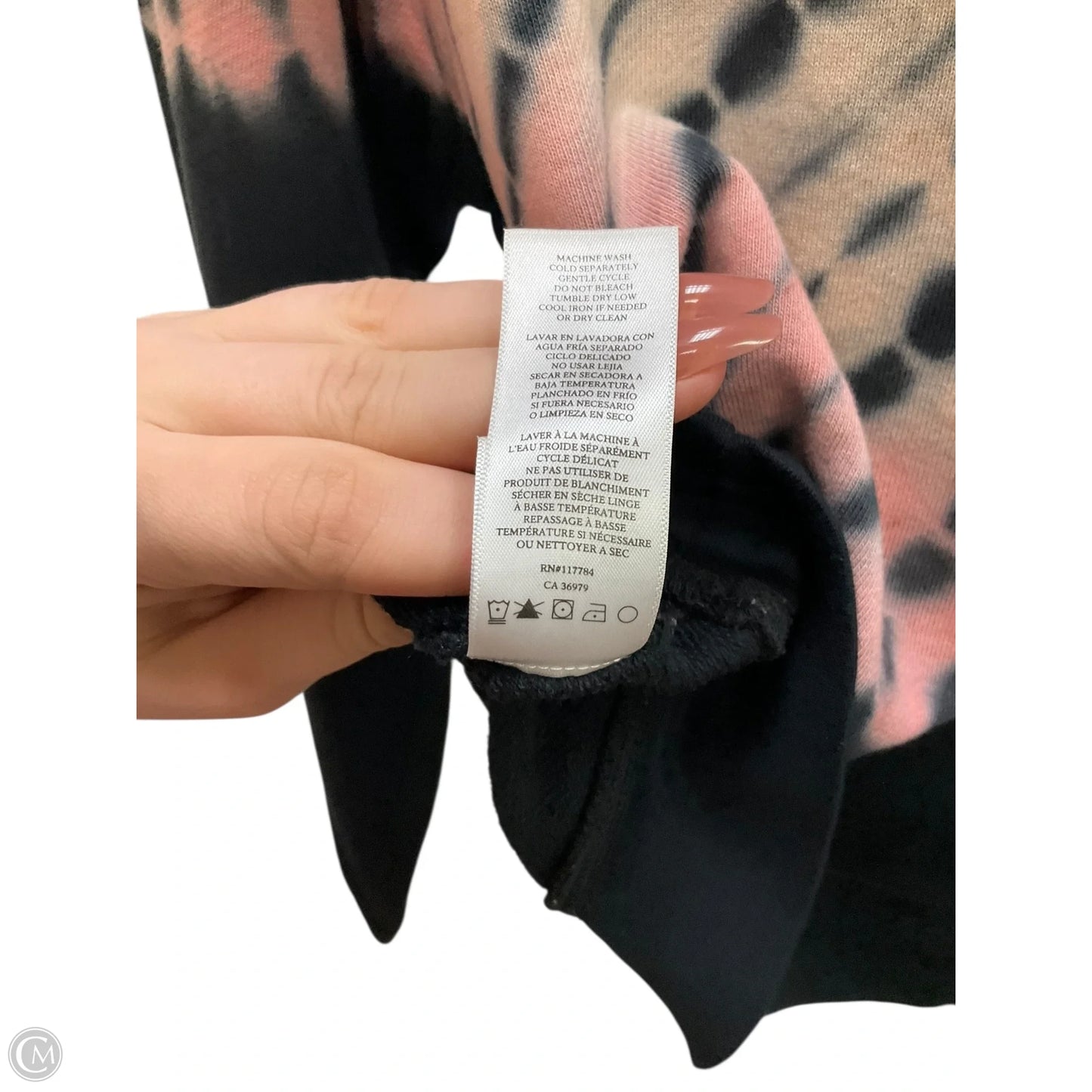 Top Long Sleeve By Rails In Tie Dye Print, Size: S