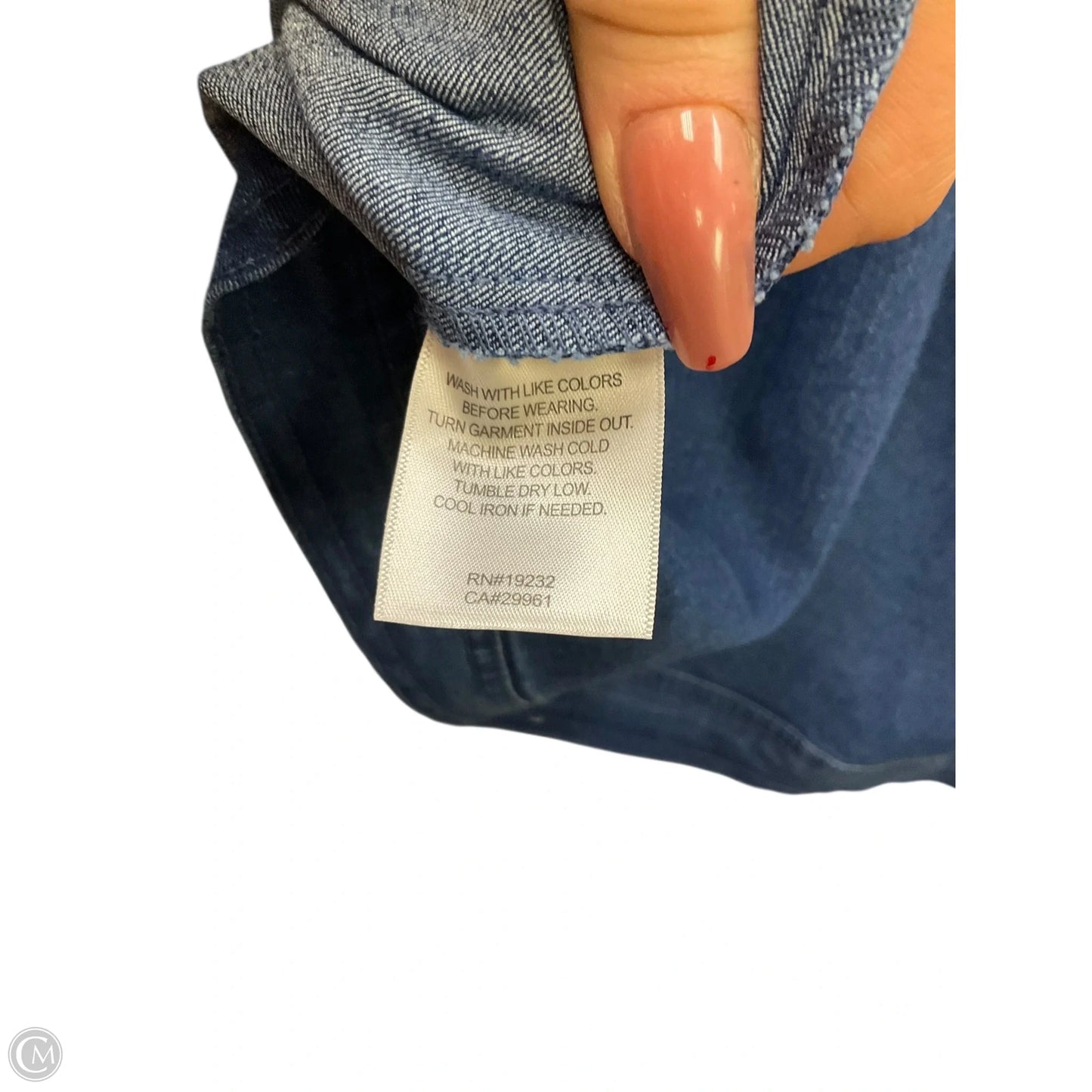 Jacket Denim By Alfred Dunner In Blue Denim, Size: 2x