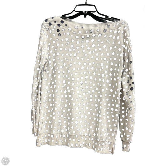 Top Long Sleeve By Loft In Polkadot Pattern, Size: S