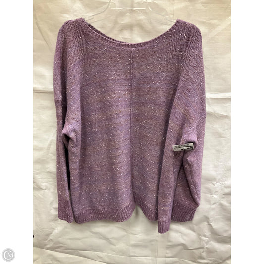 Sweater By J. Jill In Purple, Size: Xl