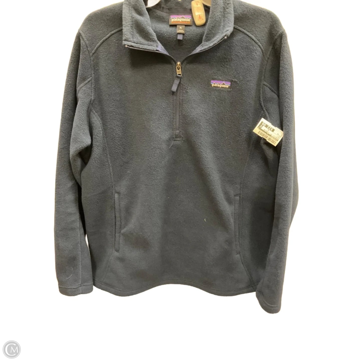 Athletic Top Long Sleeve Collar By Patagonia In Blue, Size: Xl