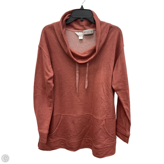 Top Long Sleeve By Christopher And Banks In Coral, Size: L
