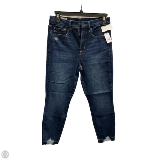 Jeans Skinny By Gap In Blue Denim, Size: 4p