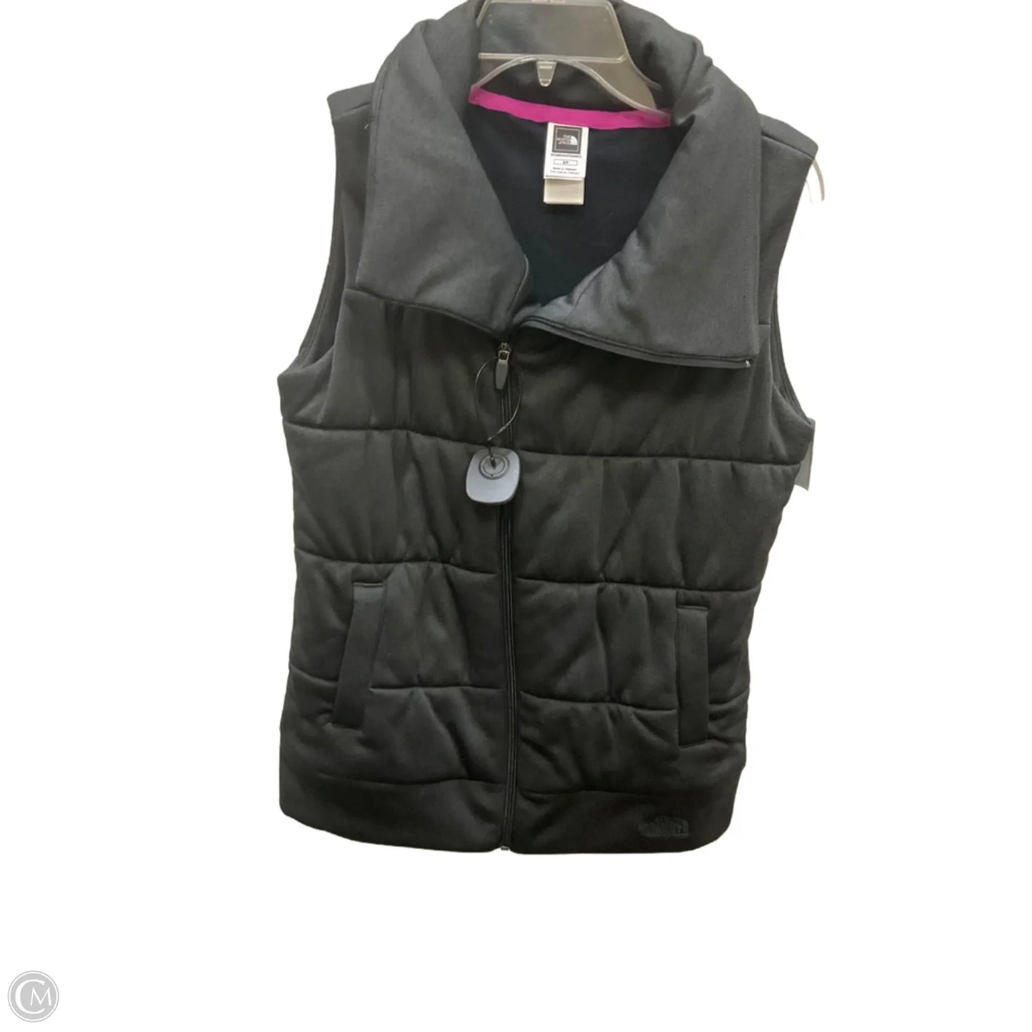 Vest Puffer & Quilted By The North Face In Grey, Size: S