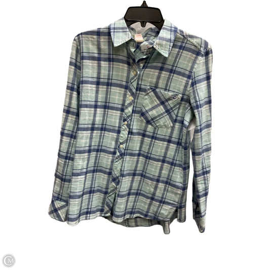 Blouse Long Sleeve By Vineyard Vines In Plaid Pattern, Size: 6