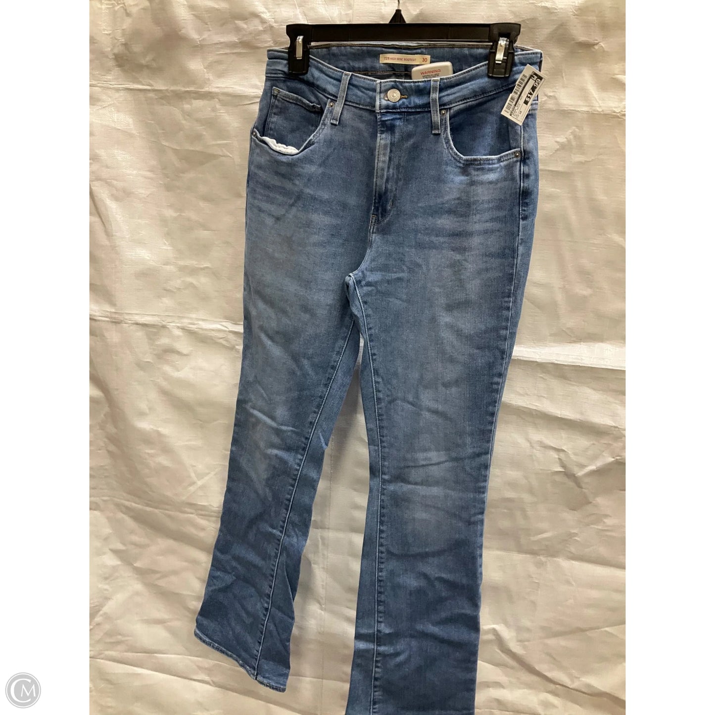 Jeans Boot Cut By Levis In Blue Denim, Size: 10
