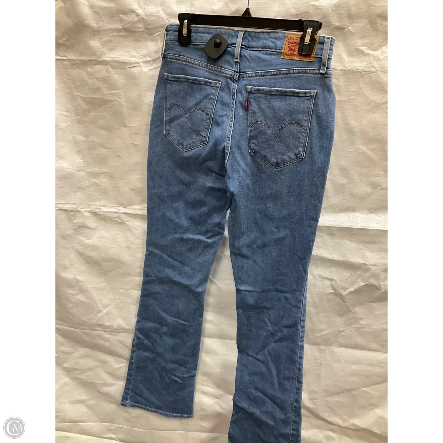 Jeans Boot Cut By Levis In Blue Denim, Size: 10