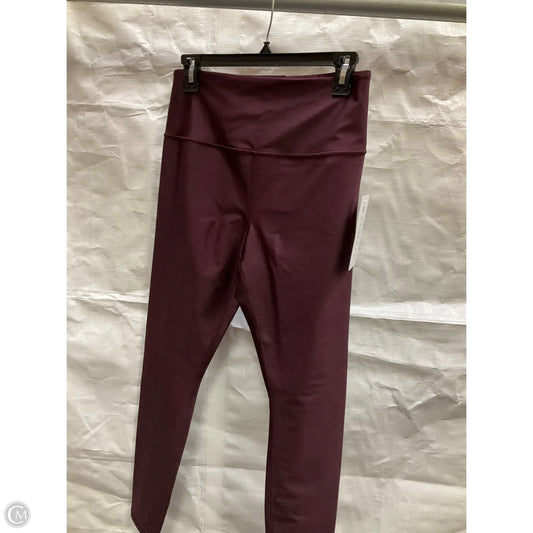 Athletic Leggings By Athleta In Maroon, Size: M