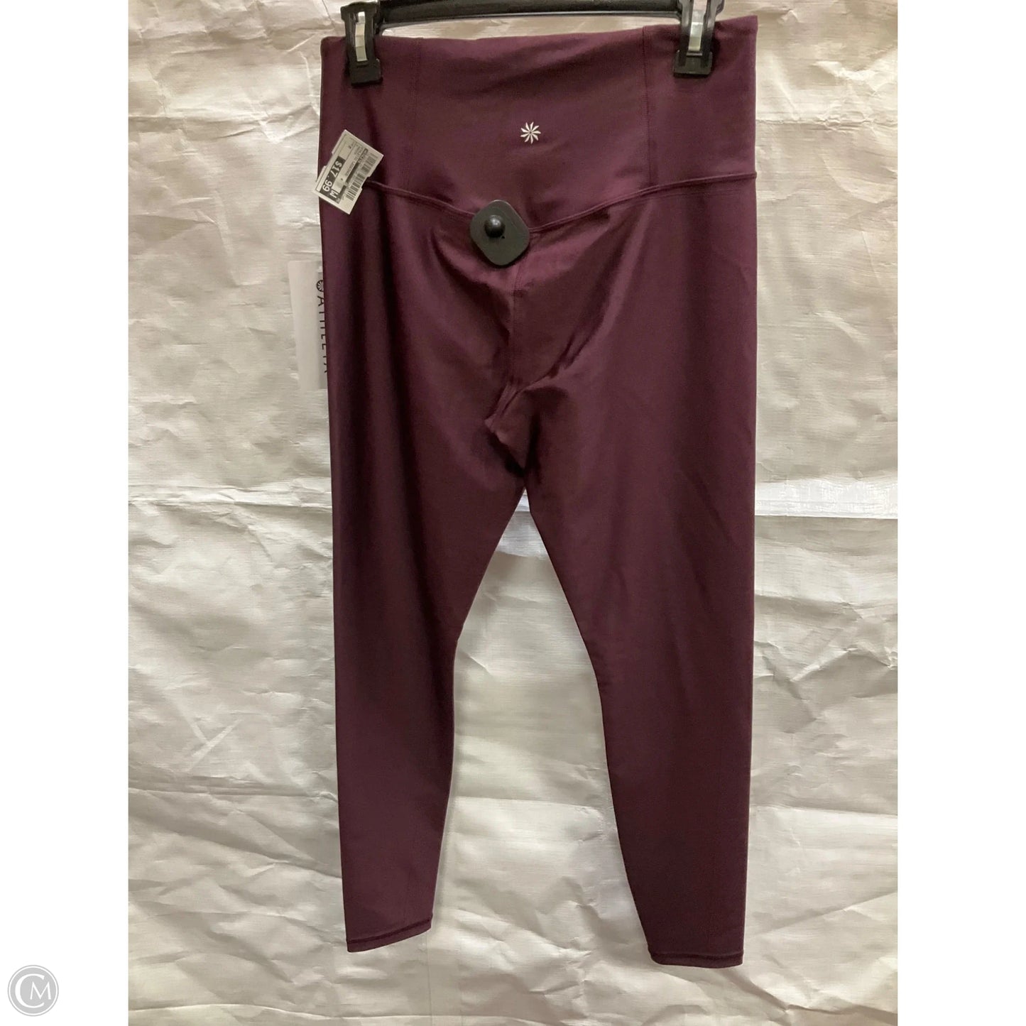 Athletic Leggings By Athleta In Maroon, Size: M
