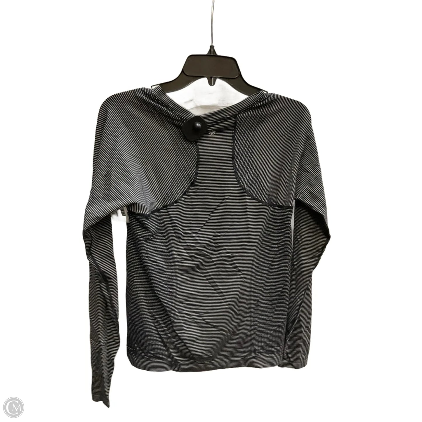 Athletic Top Long Sleeve Crewneck By Athleta In Striped Pattern, Size: M