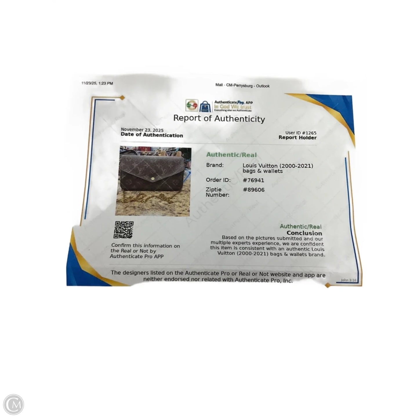 Crossbody Luxury Designer By Louis Vuitton, Size: Small