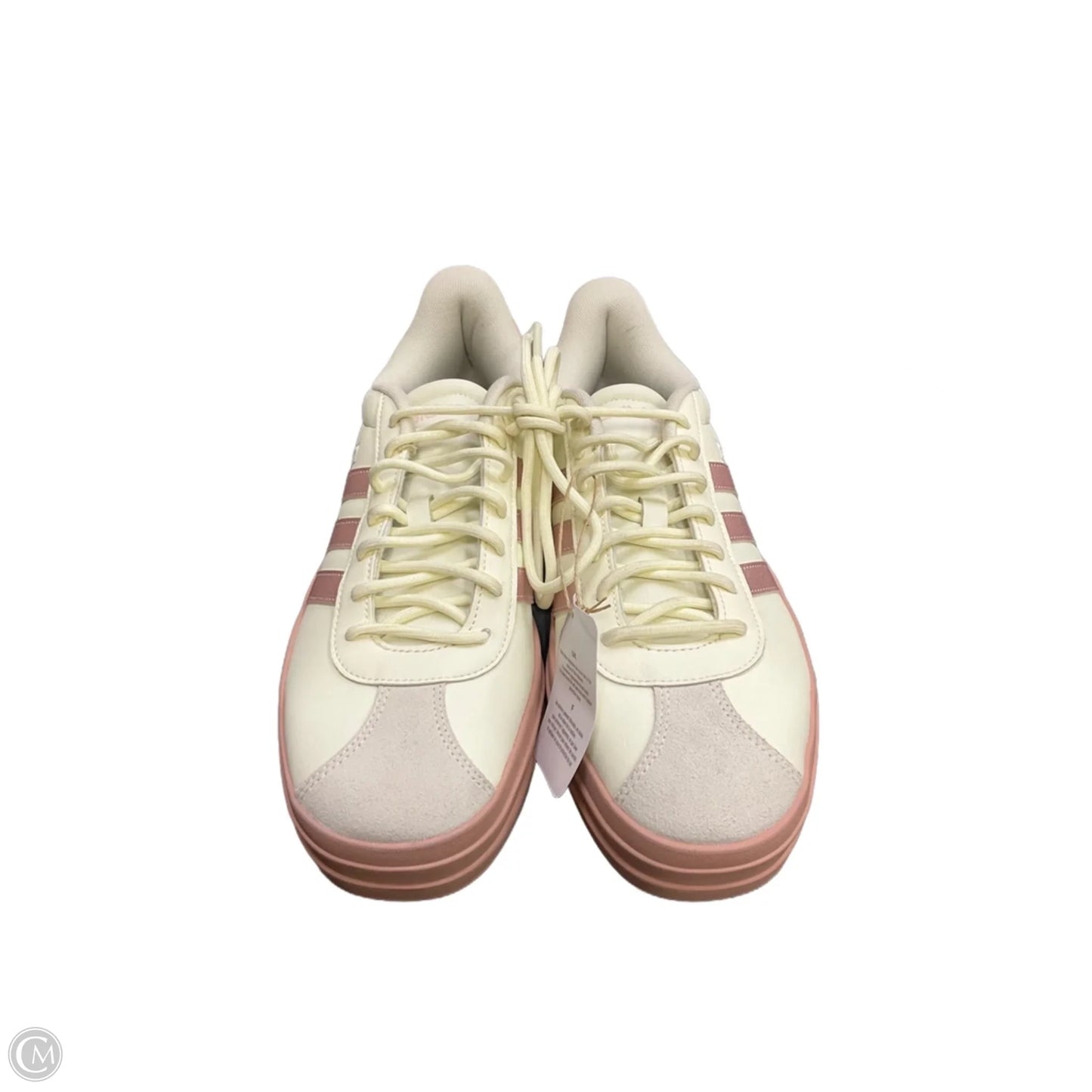 Shoes Sneakers By Adidas In Cream & Pink, Size: 9.5