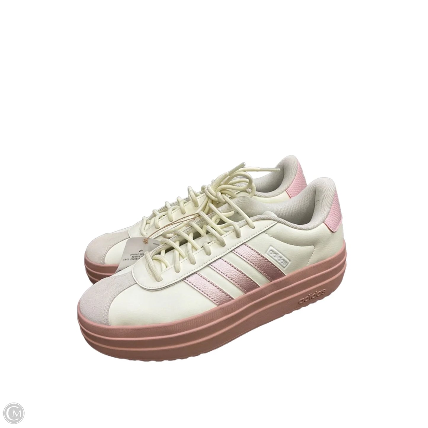 Shoes Sneakers By Adidas In Cream & Pink, Size: 9.5