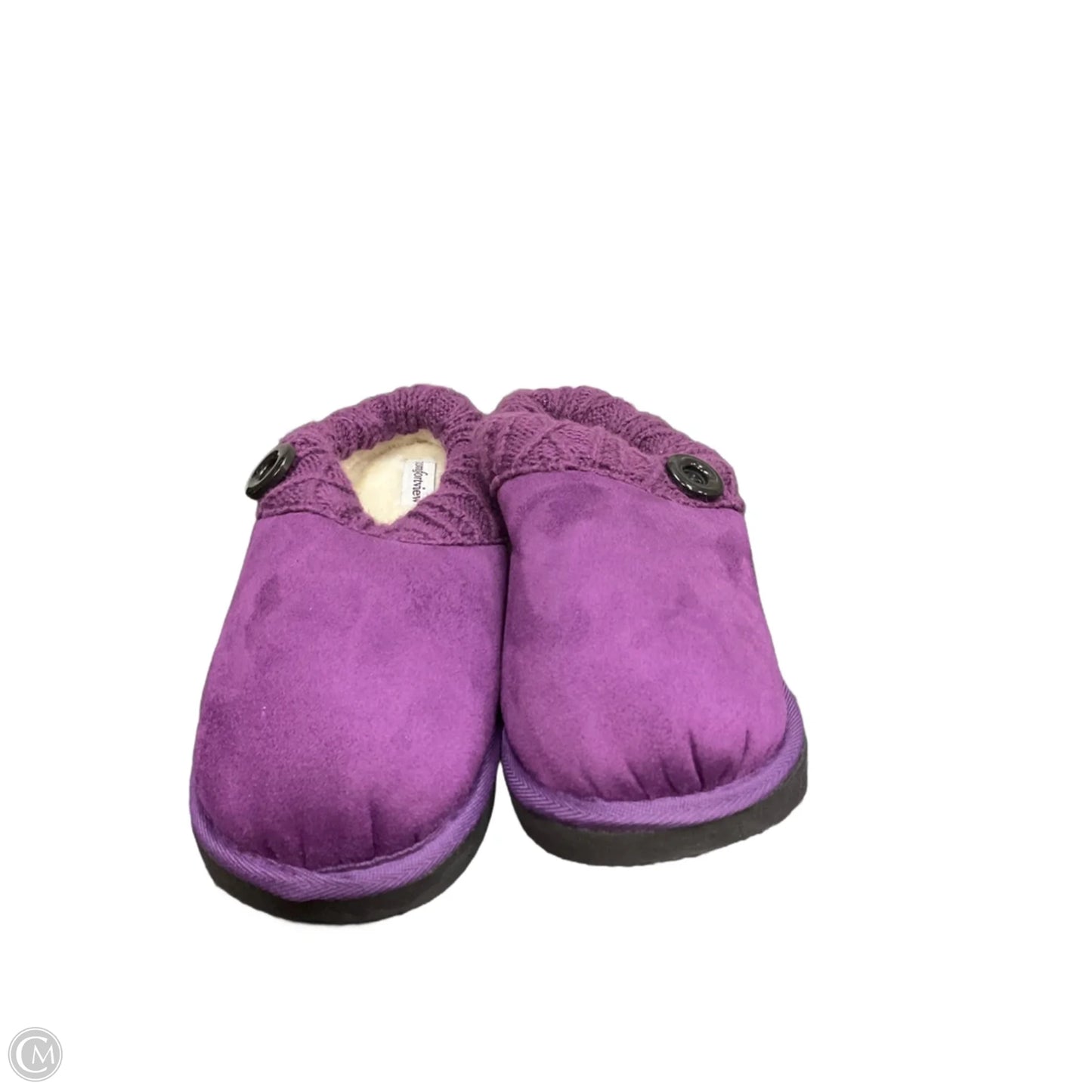 Slippers By Comfortview In Purple
