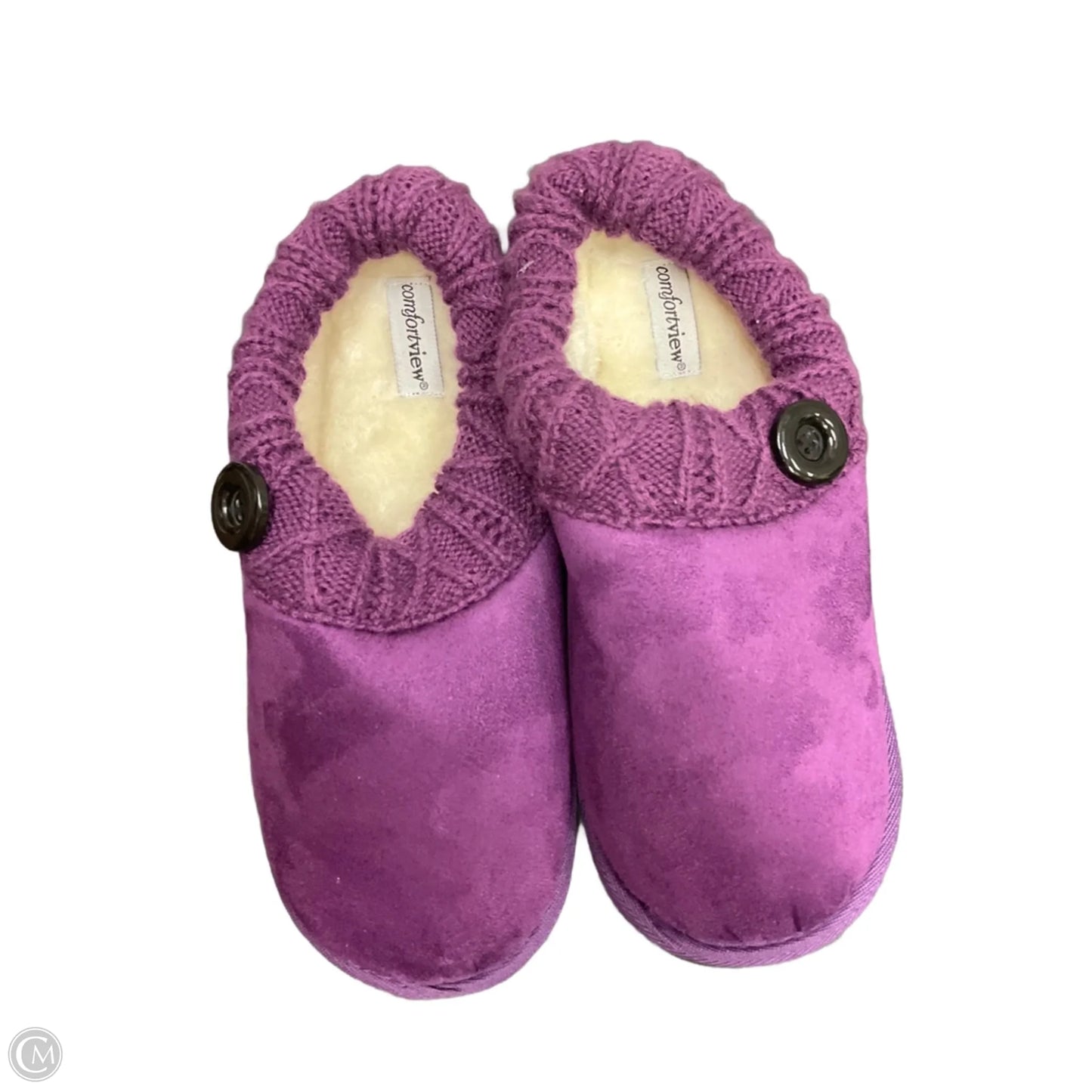 Slippers By Comfortview In Purple