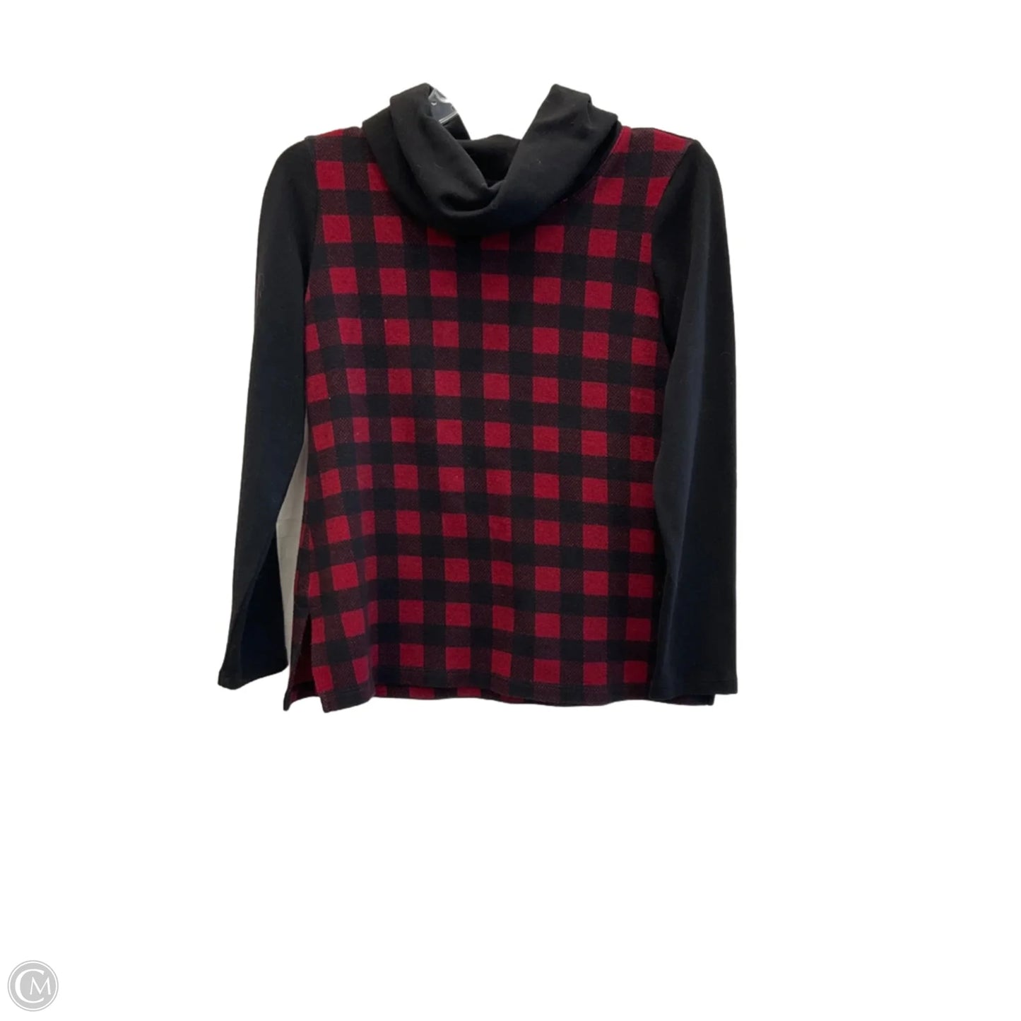 Top Long Sleeve By Talbots In Plaid Pattern, Size: Sp