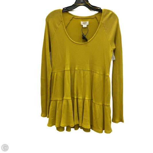 Top Long Sleeve By Maeve In Green, Size: M