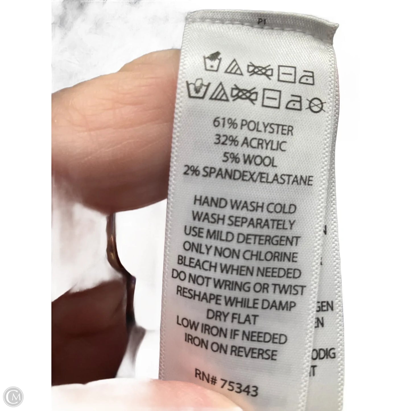 Vest Sweater By T Tahari In Blue & White, Size: Xl