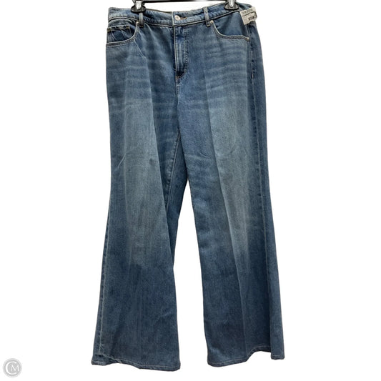Jeans Wide Leg By Loft In Blue Denim, Size: 10
