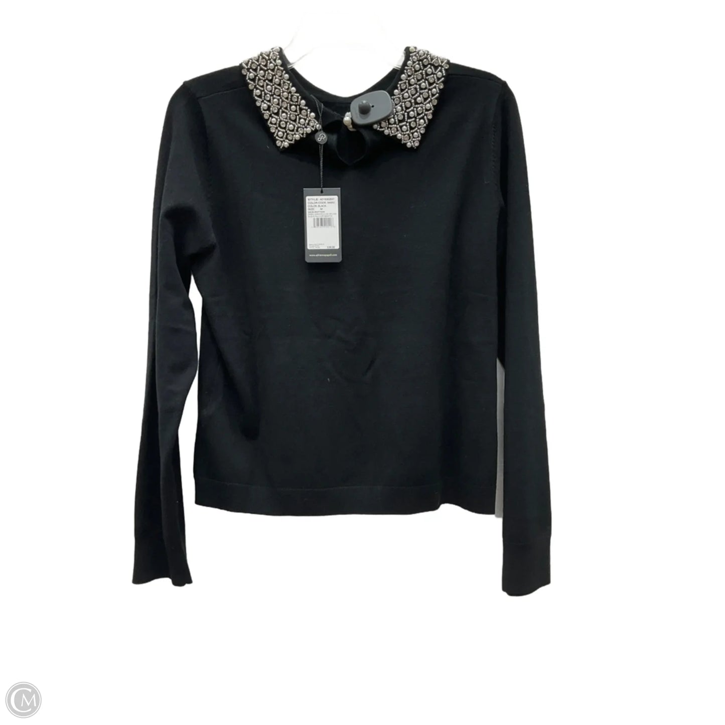 Top Long Sleeve By Adrianna Papell In Black, Size: M