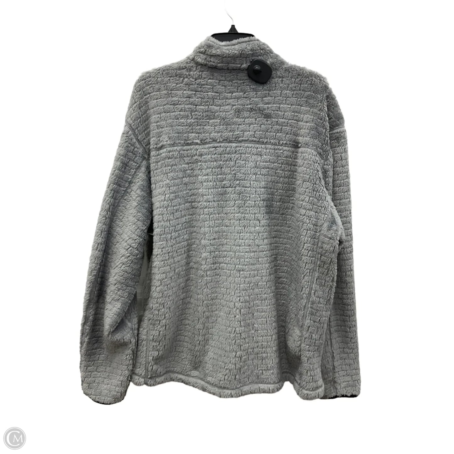 Jacket Faux Fur & Sherpa By Clothes Mentor In Grey, Size: Xl