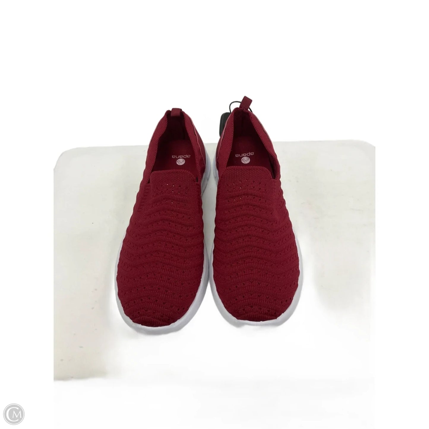 Shoes Sneakers By Apana In Red & White, Size: 7.5