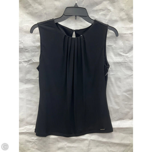 Top Sleeveless By Calvin Klein In Black, Size: S