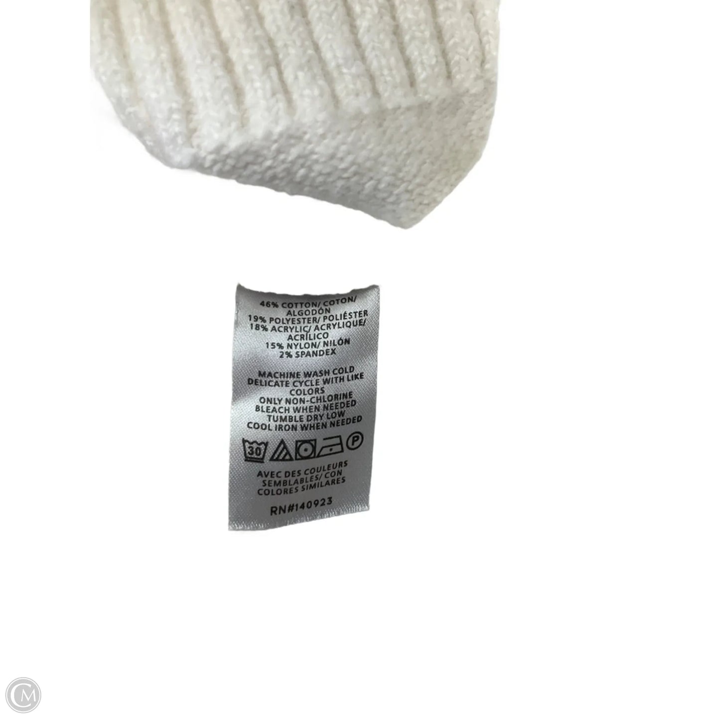 Sweater By Loft In Cream, Size: S