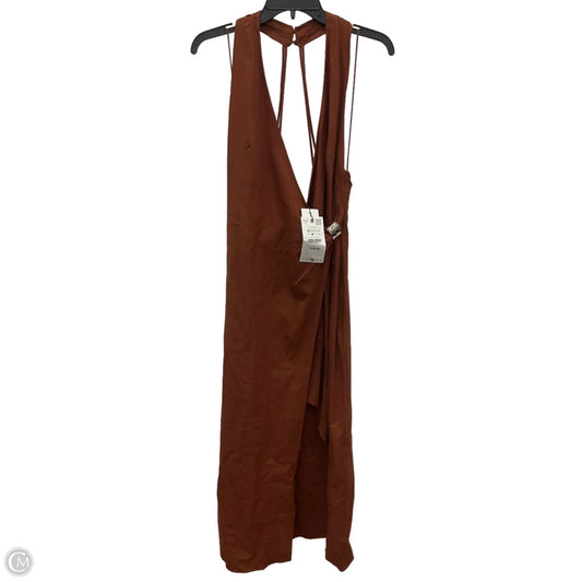 Dress Casual Maxi By Zara In Orange, Size: M