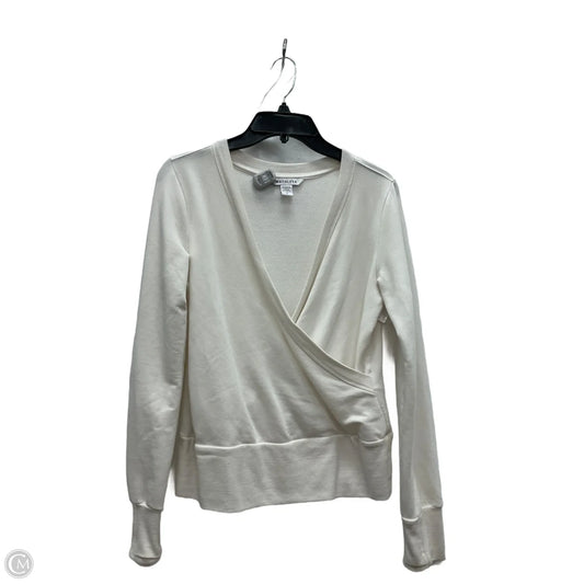 Athletic Top Long Sleeve Crewneck By Athleta In Cream, Size: S