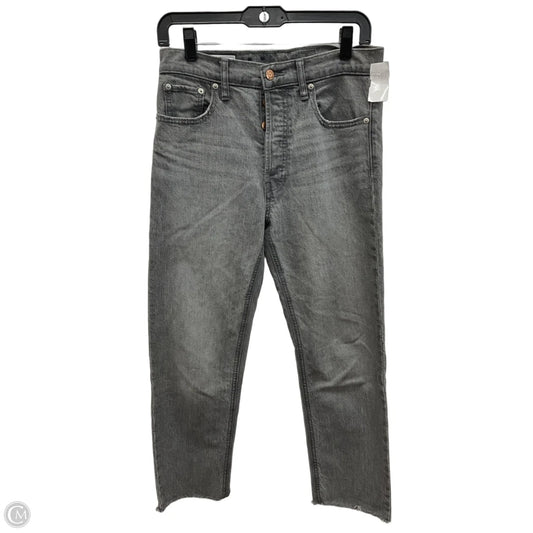 Jeans Straight By Gap In Grey Denim, Size: 6