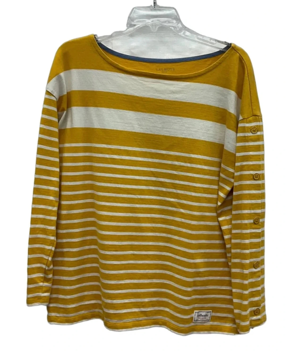 Top Long Sleeve By Talbots In Striped Pattern, Size: Lp