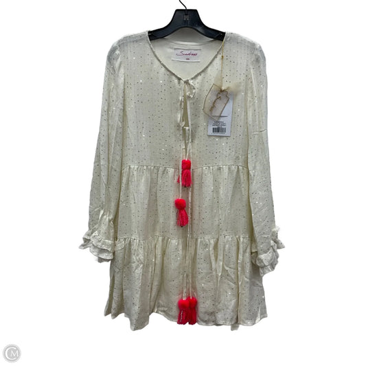 Dress Casual Short By Cmb In Cream, Size: Xs