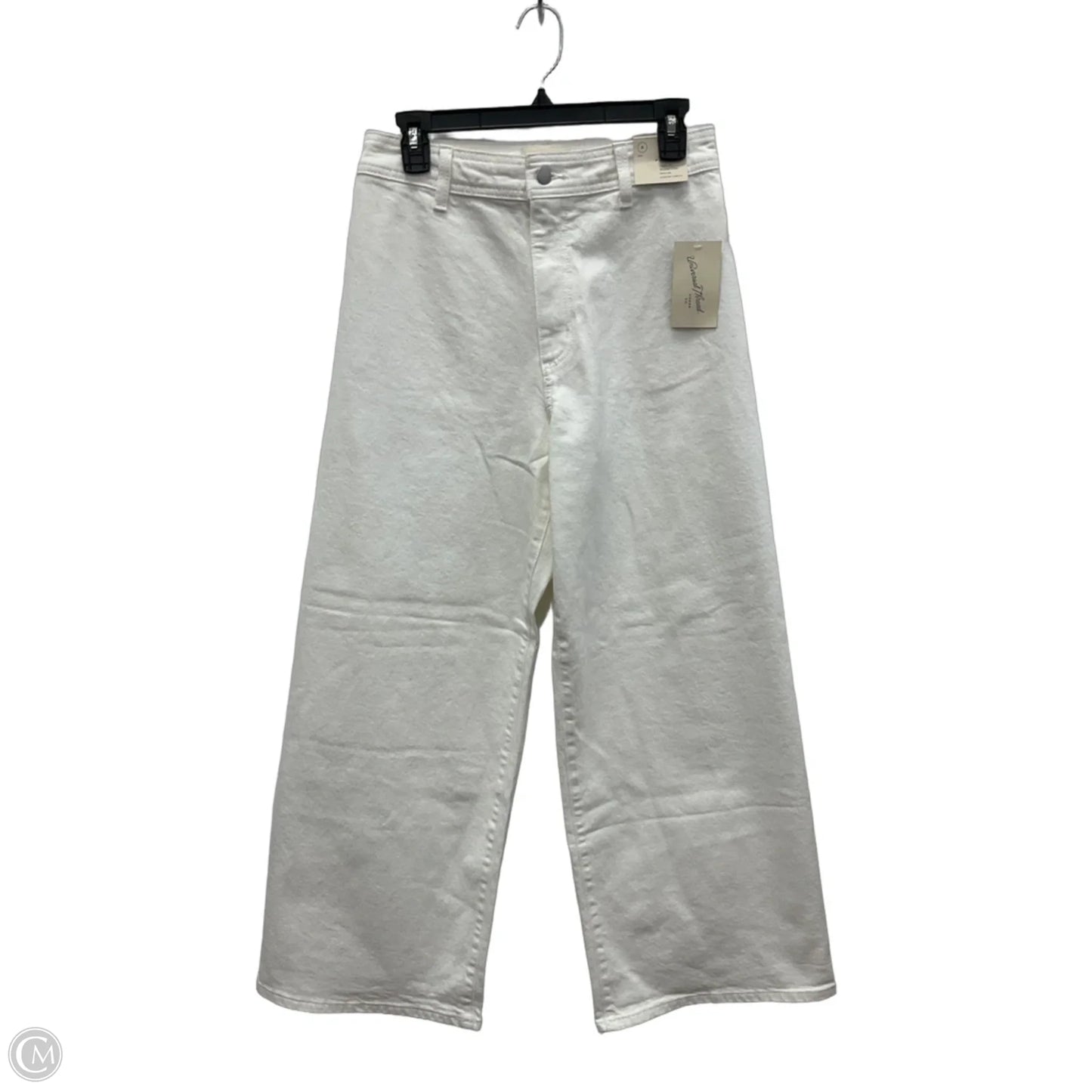 Jeans Wide Leg By Universal Thread In White Denim, Size: 8