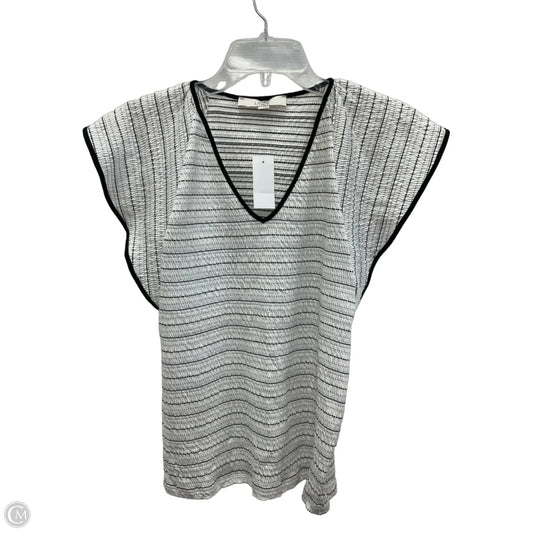 Top Sleeveless By Loft In Striped Pattern, Size: M