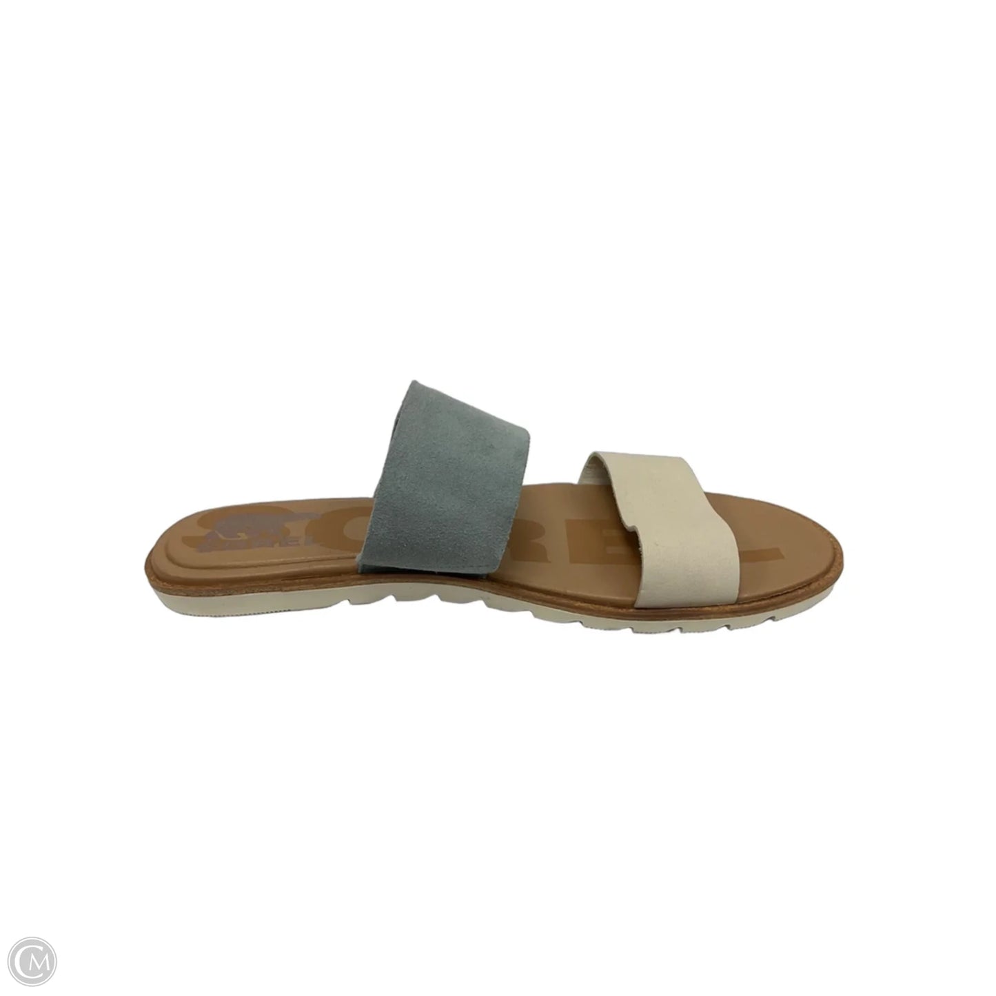Sandals Flats By Sorel In Blue & Cream, Size: 8.5