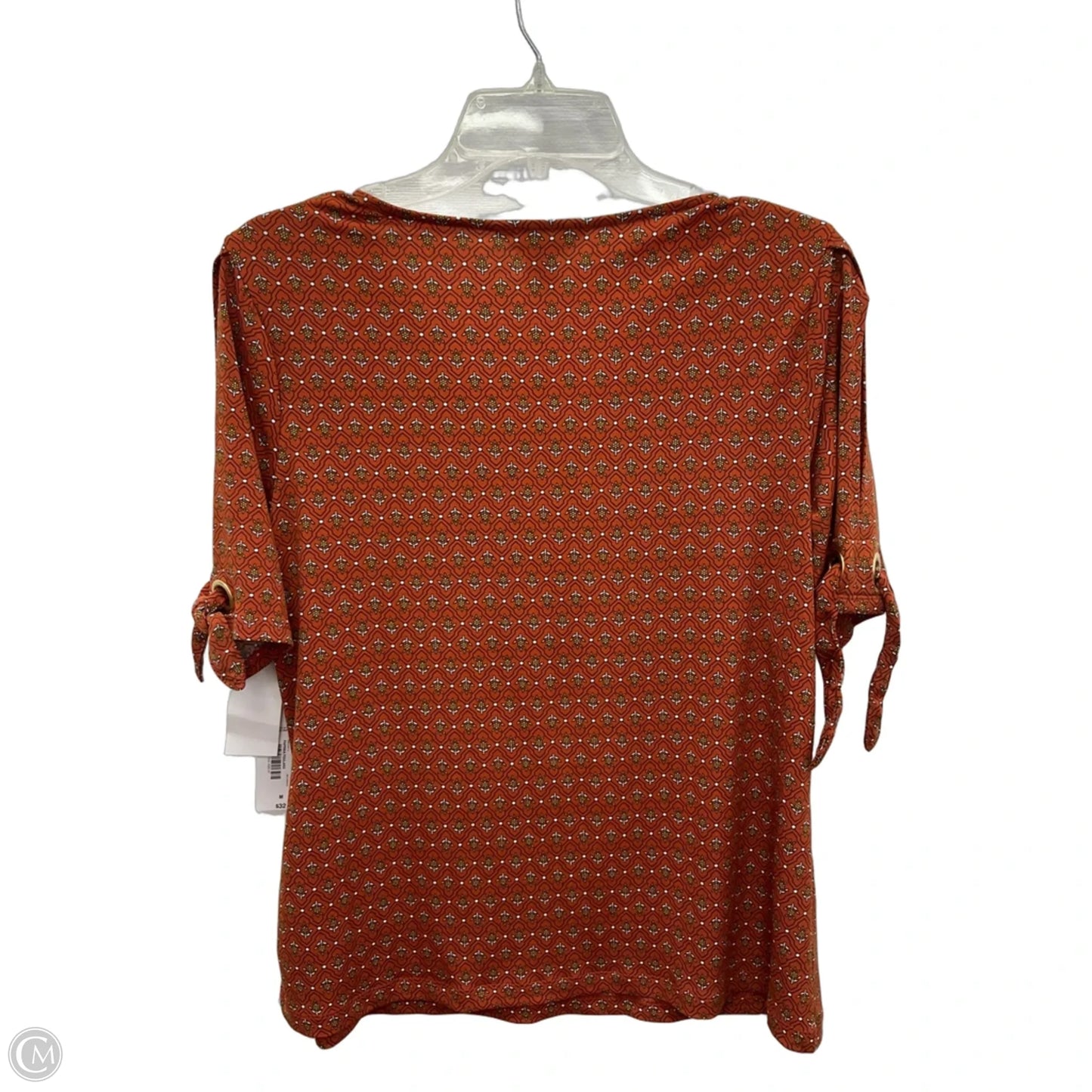 Top Short Sleeve By Liz Claiborne In Orange, Size: M