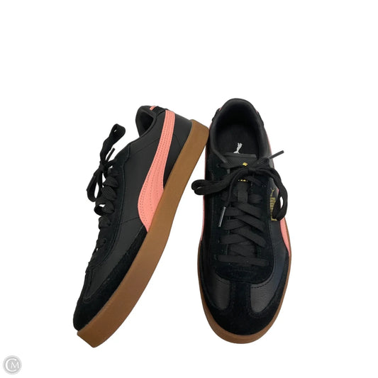 Shoes Sneakers By Puma In Black & Pink, Size: 7