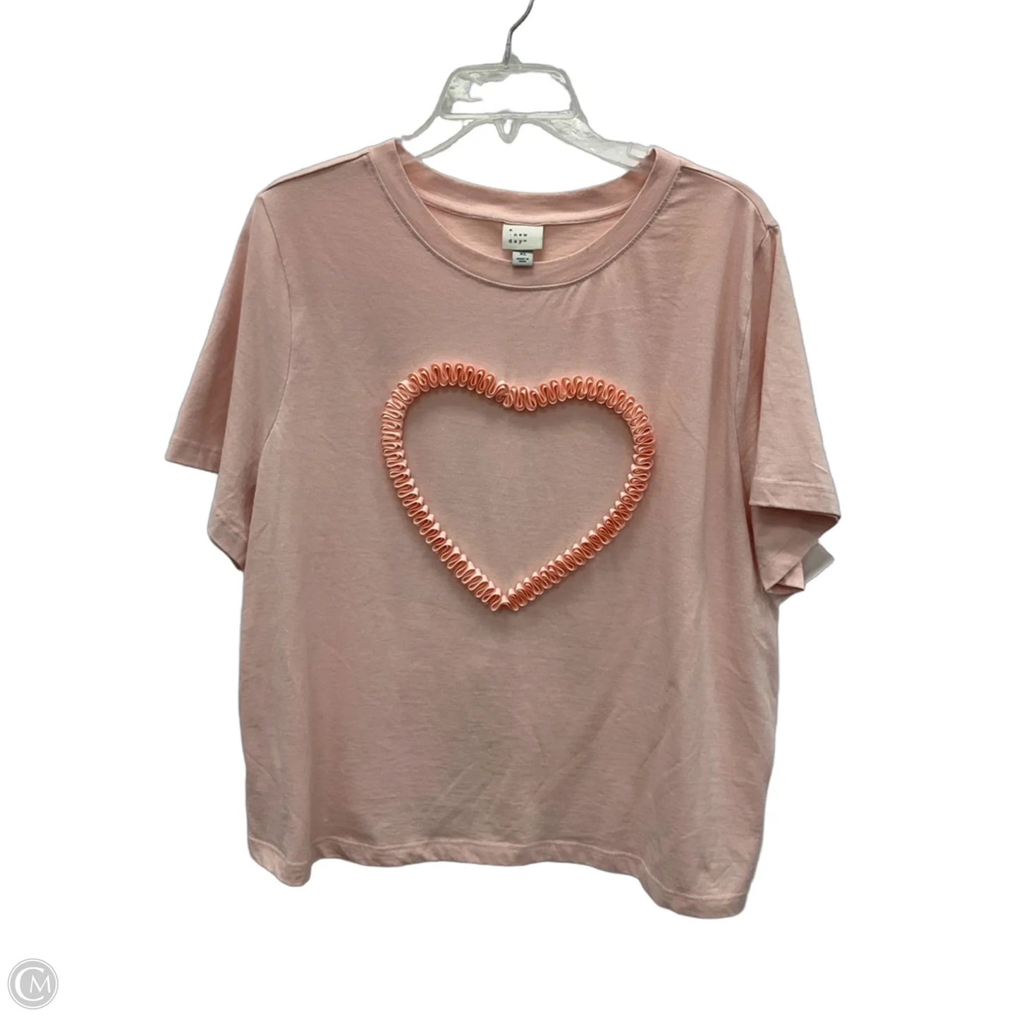 Top Short Sleeve By A New Day In Pink, Size: Xl
