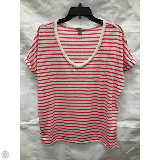Top Short Sleeve Basic By Falls Creek In Striped Pattern, Size: Xl