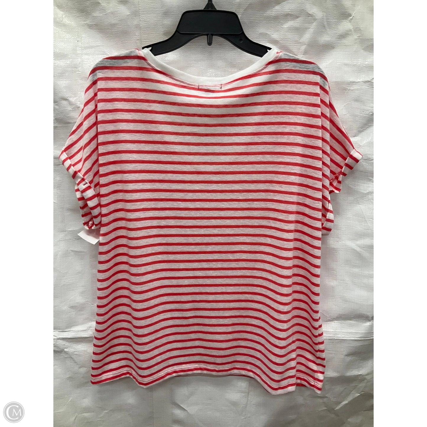 Top Short Sleeve Basic By Falls Creek In Striped Pattern, Size: Xl