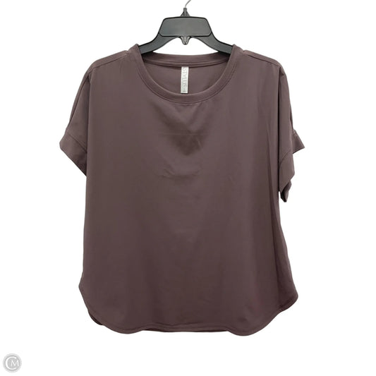 Top Short Sleeve By Stylus In Purple, Size: L