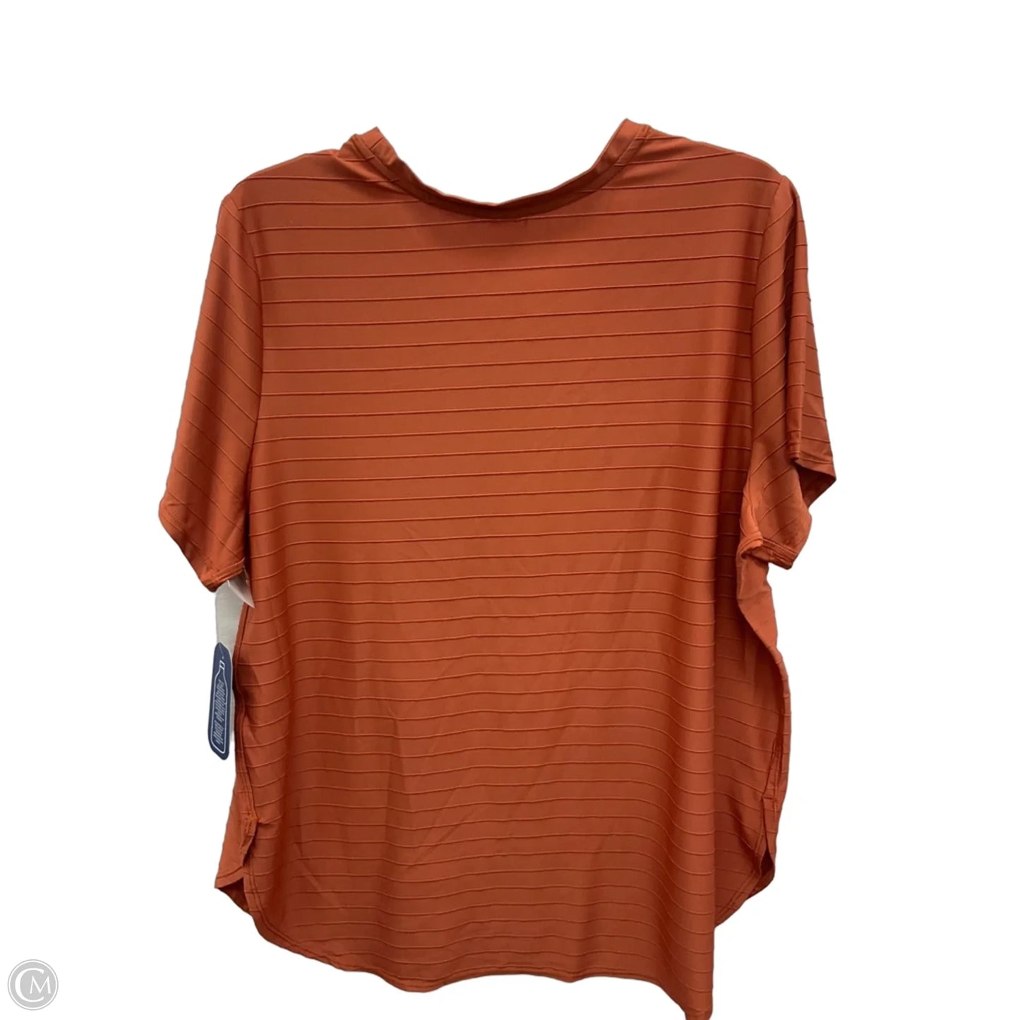 Athletic Top Short Sleeve By Mta Sport In Orange, Size: 1x