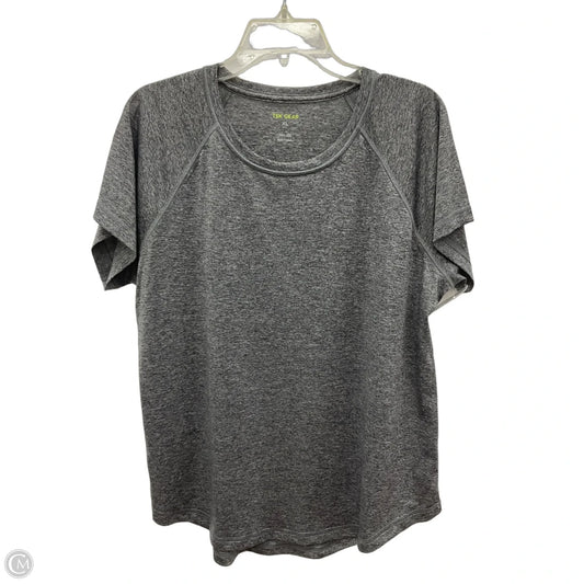 Athletic Top Short Sleeve By Tek Gear In Grey, Size: Xl