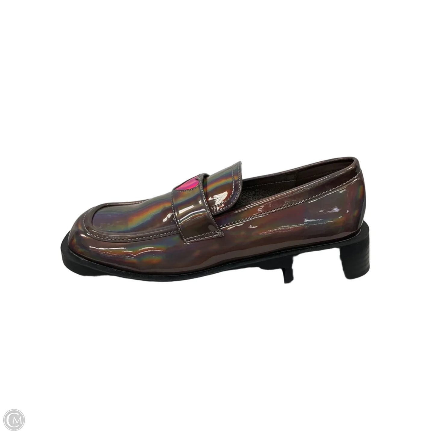 Shoes Heels Block By Olivia Miller In Grey & Pink, Size: 7